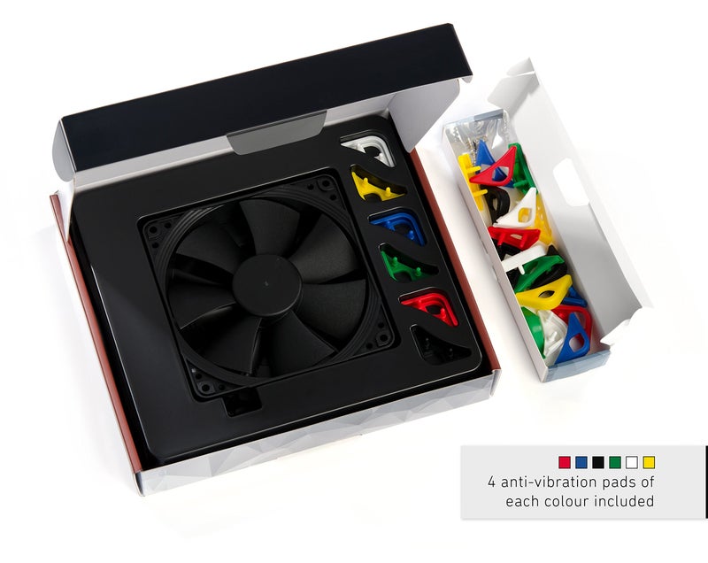 Noctua NF-F12 PWM chromax.Black.swap, Premium Quiet Fan, 4-Pin (120mm, Black) - Image 4